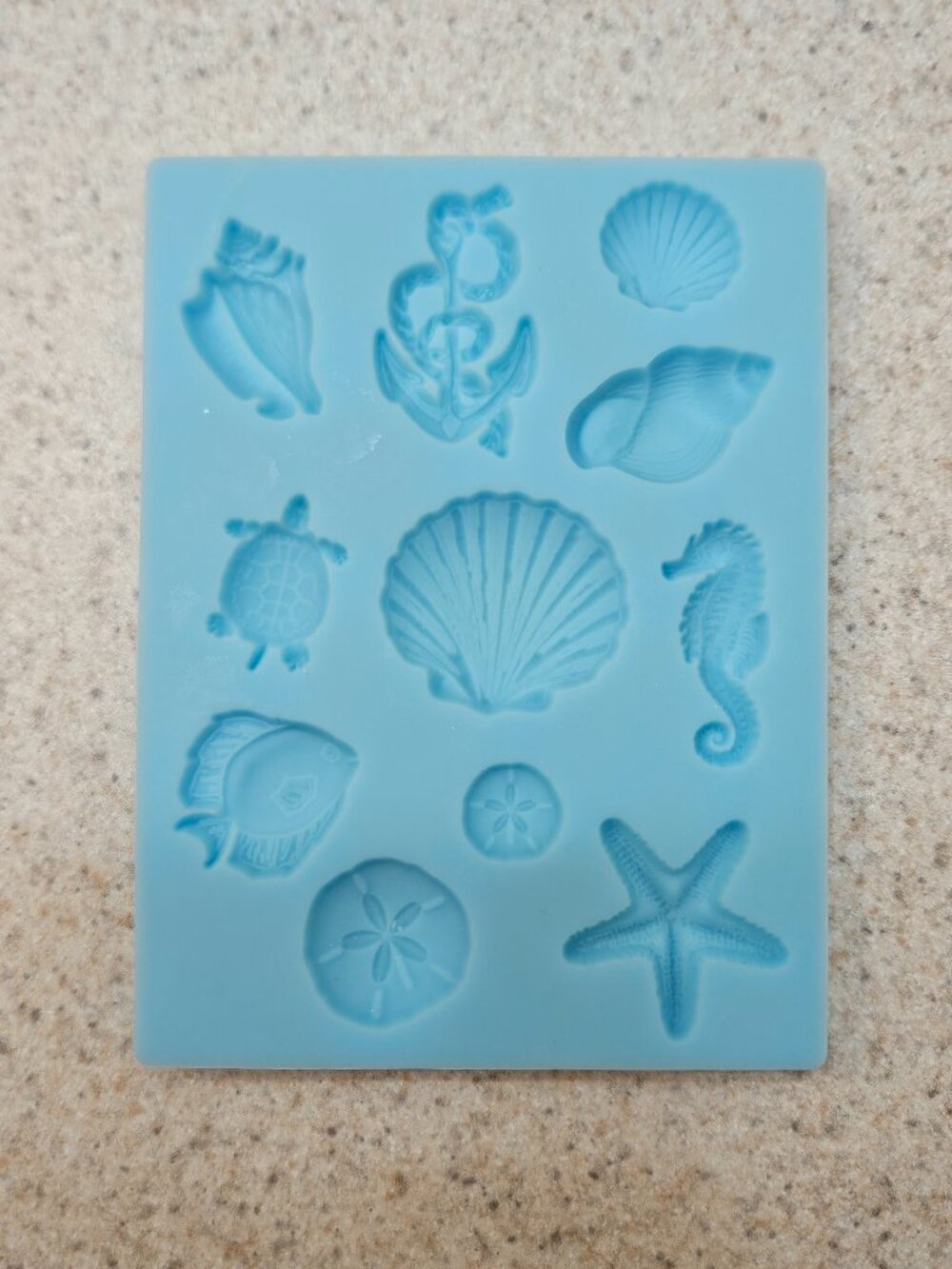 Silicone Sea Life Mold - Light Blue